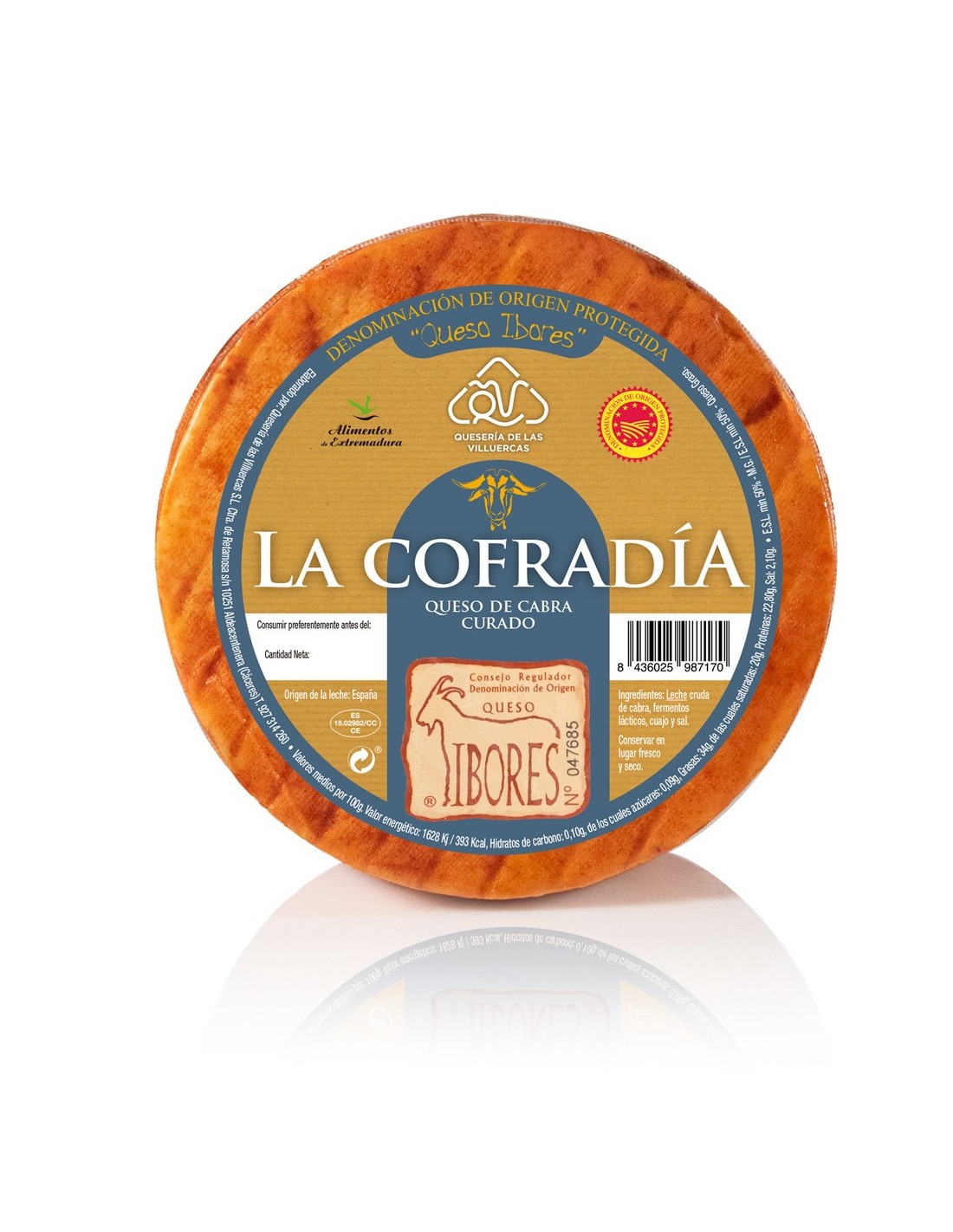 Queso de cabra dop ibores pimentonado